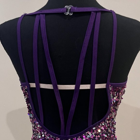 Sequin Purple sequin costume - Picture 3 of 5